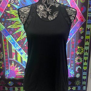 Black VS tank with mesh